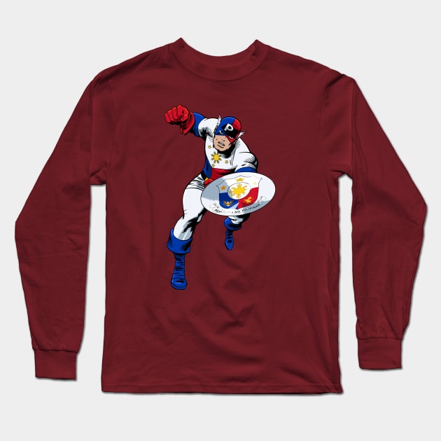 Captain Philippines Long Sleeve T-Shirt by ThirteenthFloor